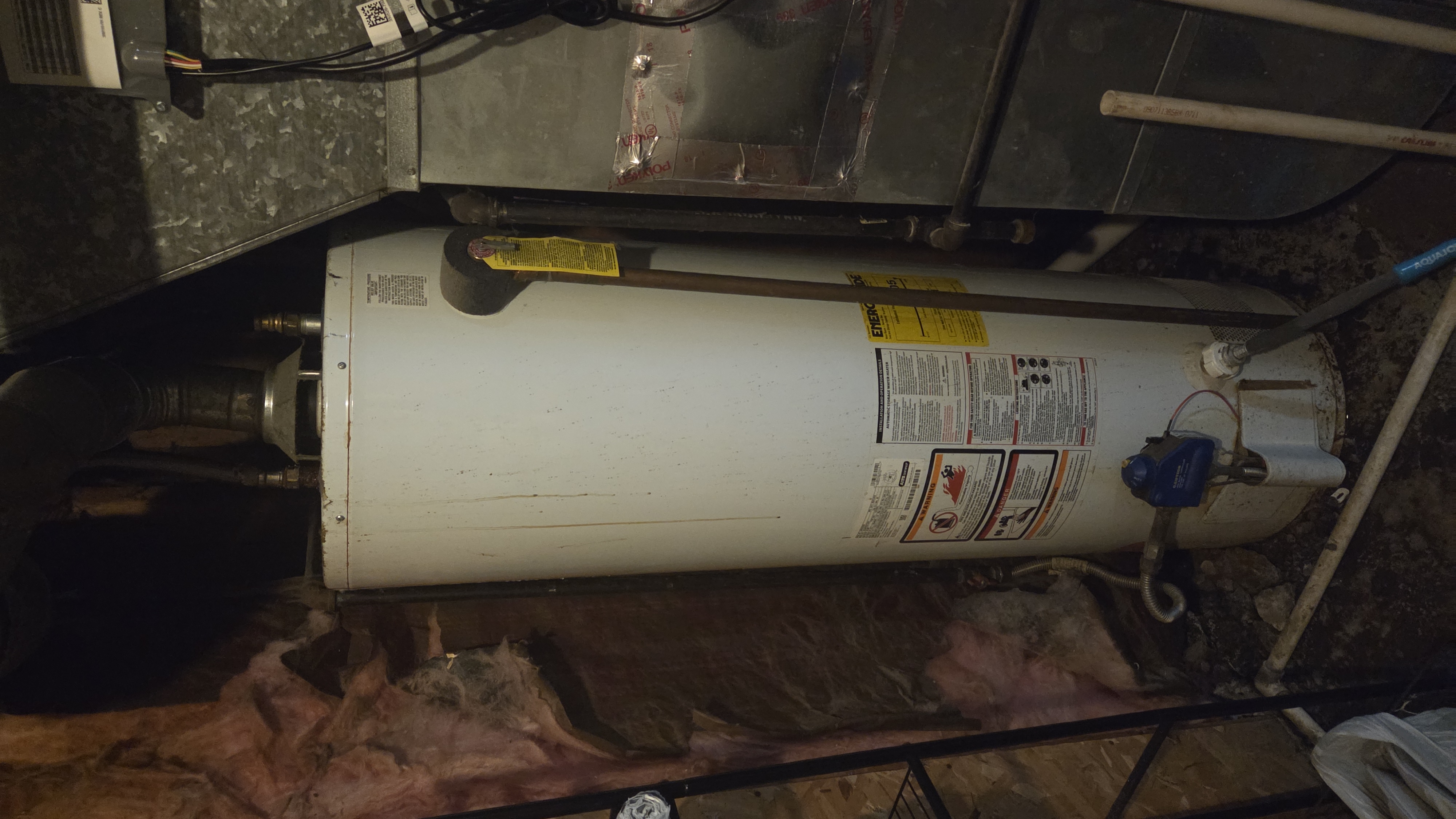 Hot Water Tank Replacement Before